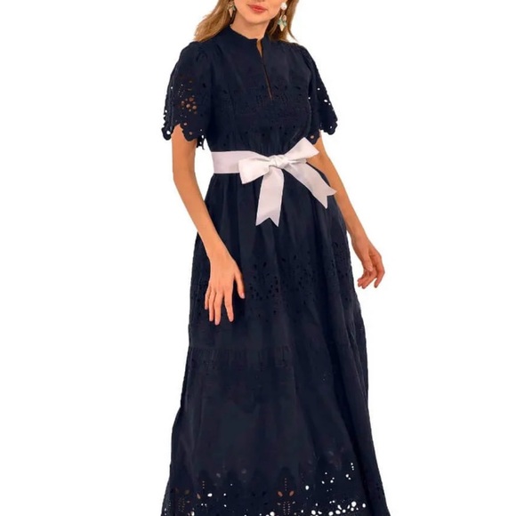 Gretchen Scott Embroidered Maxi Dress, Size M - Picture 6 of 8